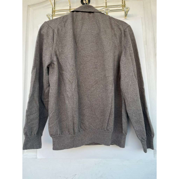 Men’s Black Brown 1826 Italian Merino Wool Crewneck Sweater Size XL - Picture 6 of 13